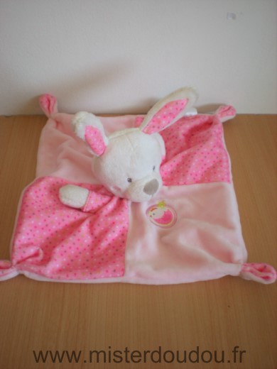 Mots d enfants Lapin Rose blanc - Très bon état