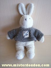 Moulin roty Lapin Beige pull marron - Bon état