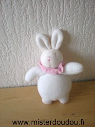 Lapin Blanc rose Moulin roty