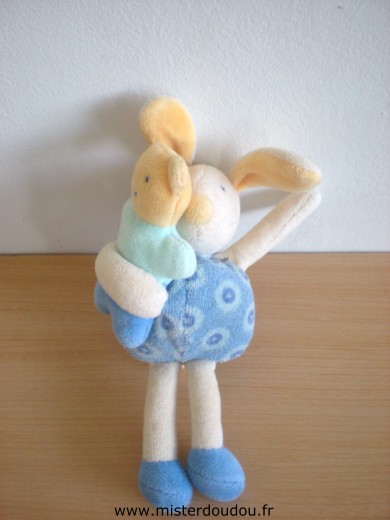 Lapin Bleu jaune Moulin roty