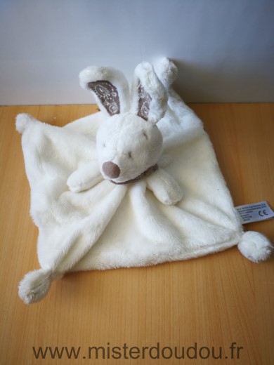 Lapin Blanc foulard beige simba toys Nicotoy