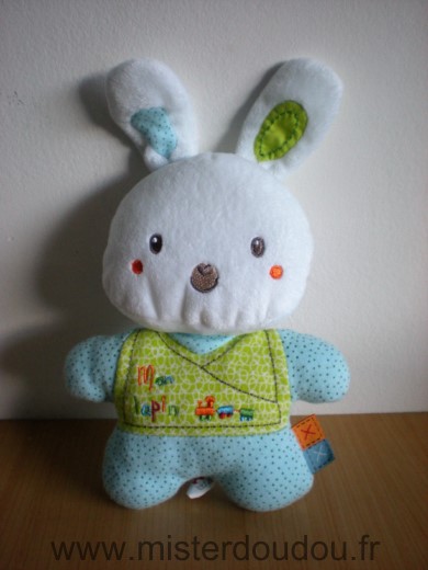 Lapin Bleu blanc train mon lapin Nicotoy
