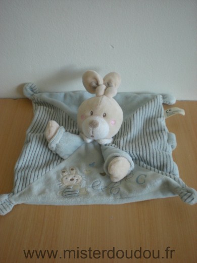 Lapin Bleu motif lapin a b c Nicotoy