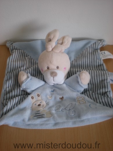 Lapin Bleu motif lapin a b c Nicotoy