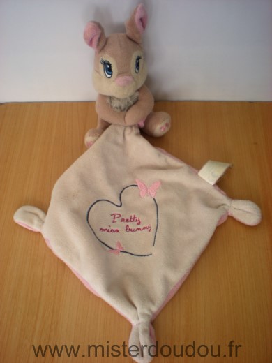 Nicotoy Lapin Disney panpan mouchoir pretty miss bunny - Très bon état