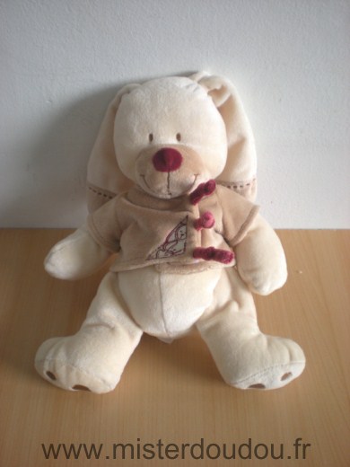 Lapin Ecru gilet beige Nicotoy