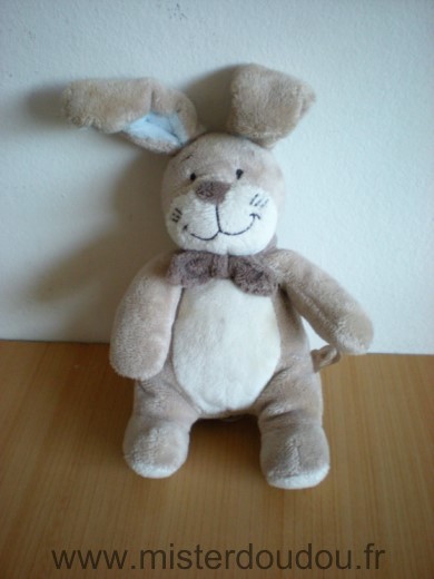 Noukie s Lapin Beige bleu foulard marron - Très bon état