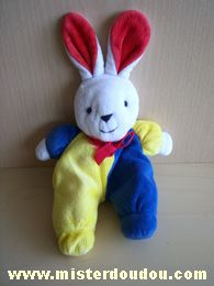 Noukie s Lapin Bleu jaune blanc rouge - Etat moyen