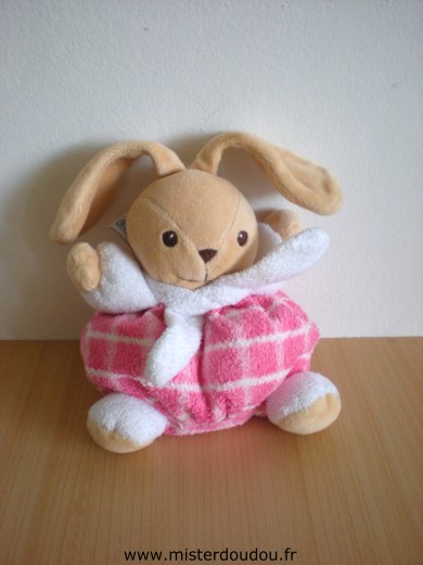 Nounours Lapin Blanc rose - Très bon état