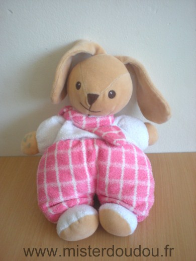Lapin Blanc rose Nounours