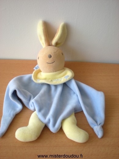 Nounours Lapin Bleu jaune - Très bon état
