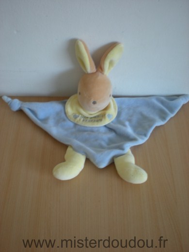 Nounours Lapin Bleu jaune mon premier nounours - Très bon état