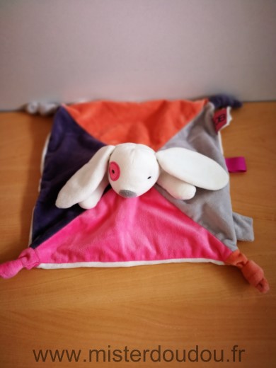 Obaibi okaidi Lapin Blanc rose mauve gris - Très bon état