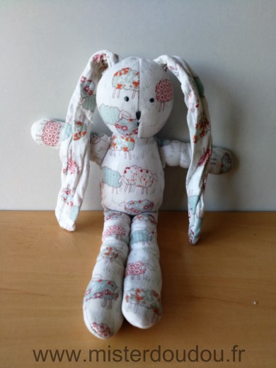 Petit bateau Lapin Blanc motifs moutons - Très bon état
