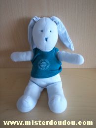 Lapin Bleu tshirt bleu inscription Petit bateau