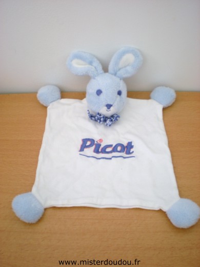 Picot Lapin Blanc bleu picot - Très bon état