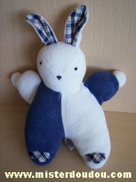 Pop-art Lapin Bleu marine blanc - Mauvais état