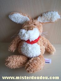 Sigikid Lapin Beige blanc foulard rouge - Très bon état