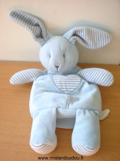 Siplec Lapin Bleu rayé bleu blanc coeur poche range pyjama - Très bon état