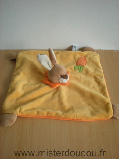 Soft friends Lapin Jaune orange avec carotte - Très bon état