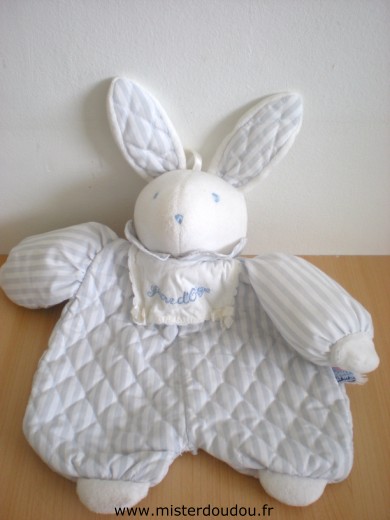 Lapin Range pyjama bleu blanc Sucre d orge