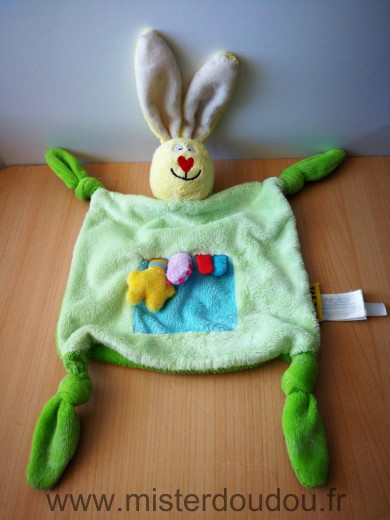 Taf toys Lapin Vert jaune - Bon état