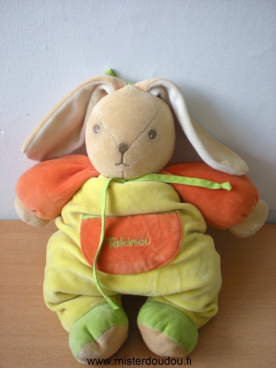 Takinou Lapin Jaune orange vert - Très bon état