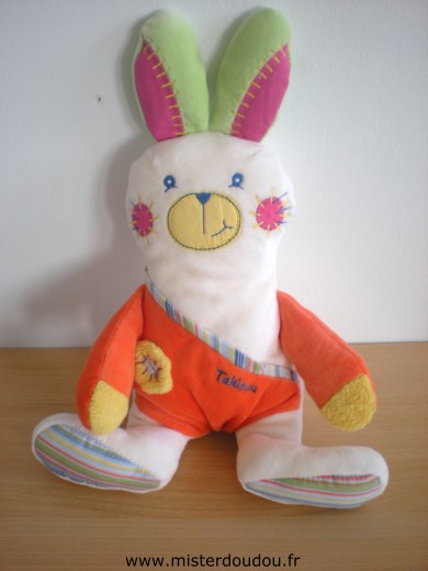 Takinou Lapin Romain orange blanc - Très bon état