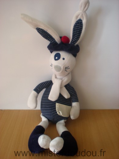 Tape à l oeil Lapin Blanc bleu marine - Très bon état