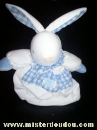 Tartine et chocolat Lapin Blanc vichy bleu - Très bon état