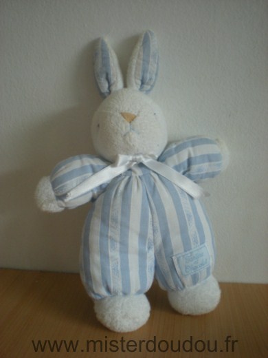 Lapin Bleu blanc raye Tartine et chocolat