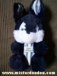 Lapin Bleu marine et blanc Tartine et chocolat