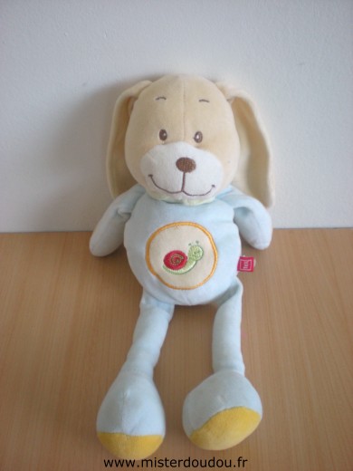 Lapin Bleu avec escargot rouge Tex