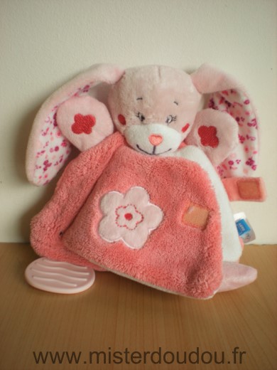 Lapin Livre rose avec mirroir et oiseau Tex