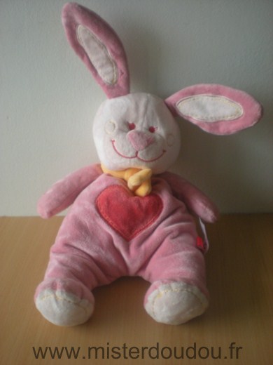 Lapin Rose coeur rose foncé Tex