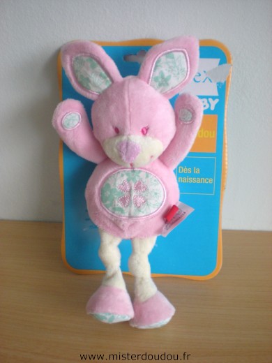 Lapin Rose feuilles vertes Tex