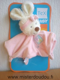 Lapin Rose fleurs et bandeau rose Tex