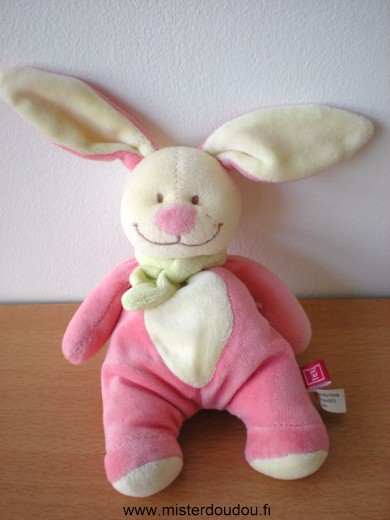 Tex Lapin Rose jaune echarpe verte - Très bon état