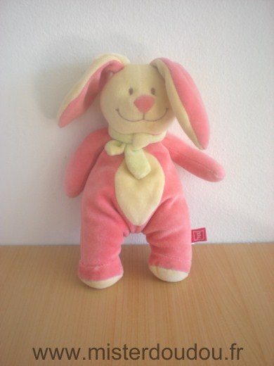 Lapin Rose jaune echarpe verte Tex