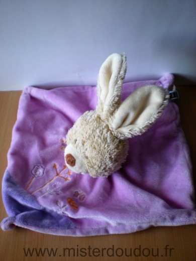 Lapin Rose mauve fleurs papillon Tex