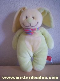 Lapin Vert jaune écharpe multicolore Tex