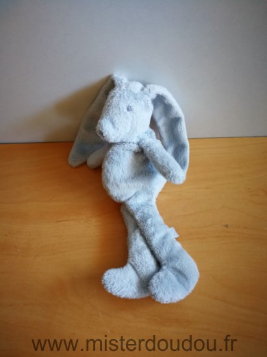 Theophile et patachou Lapin Bleu semi plat - Très bon état
