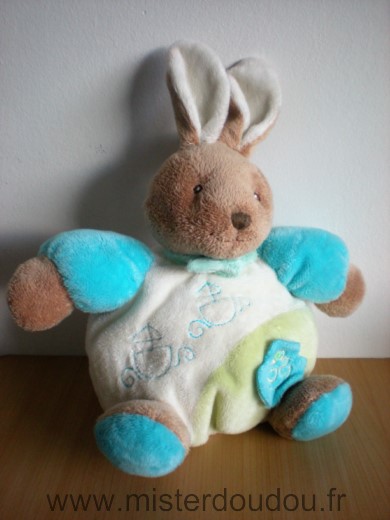 Lapin Blanc bleu marron Toodo