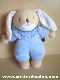 Trousselier Lapin Beige blanc habit bleu - Très bon état