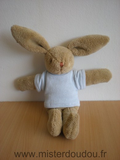 Trousselier Lapin Beige pull bleu - Très bon état