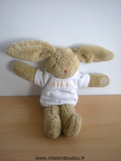 Trousselier Lapin Beige tshirt blanc - Très bon état