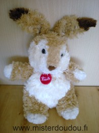 Trudi Lapin Marron beige médaille rouge trudi - Très bon état