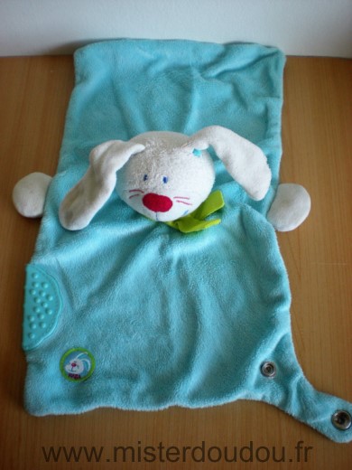 Marque Inconnue Lapin Bleu blanc floulard vert - Etat moyen