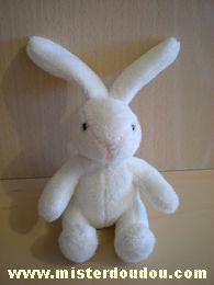 Lapin Ecru , nez cousu rose Marque Inconnue