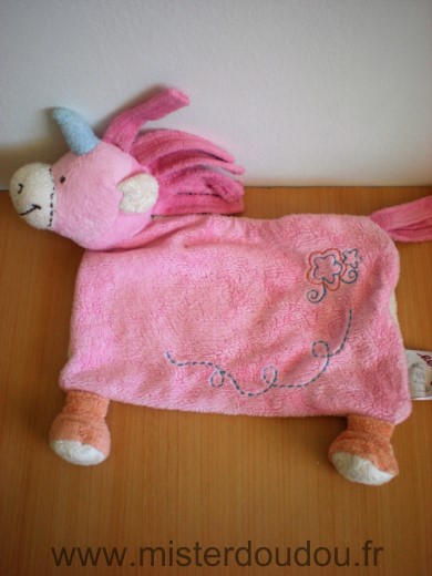 Bengy Licorne Rose ecru - Très bon état